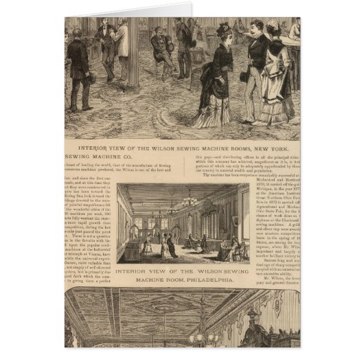 The Wilson Sewing Machine Company Cards (Front)