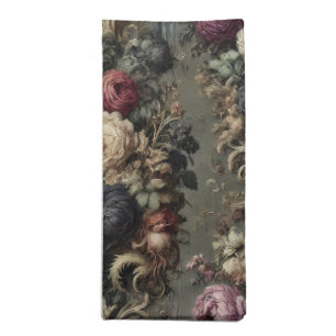 The Wilted Vigil – Gothic Floral  Cloth Napkin