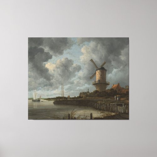 The Windmill at Wijk bij Duurstede Jacob Isaacksz Canvas Print