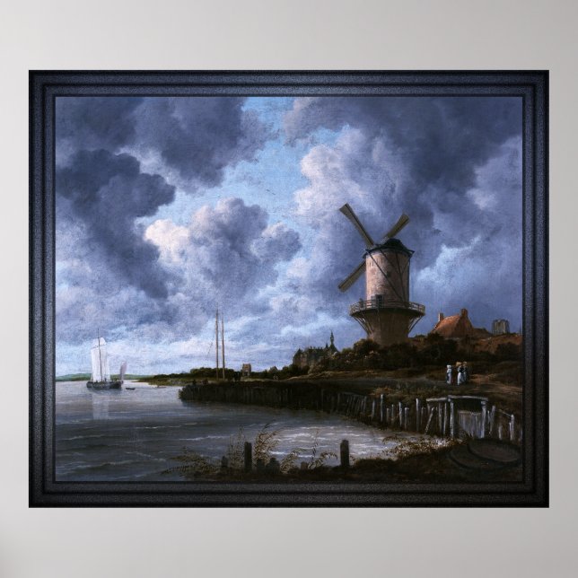 The Windmill at Wijk bij Duurstede Poster (Front)