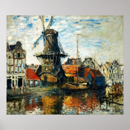The Windmill Claude Monet 1871  Poster