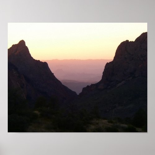 The Window at sunset Big Bend National Park TX Poster