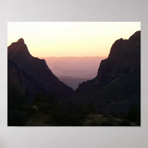 The Window at sunset, Big Bend National Park, TX Poster