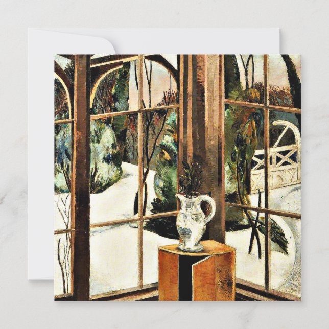 The Window, Iver Heath,  painting by Paul Nash Card (Front)