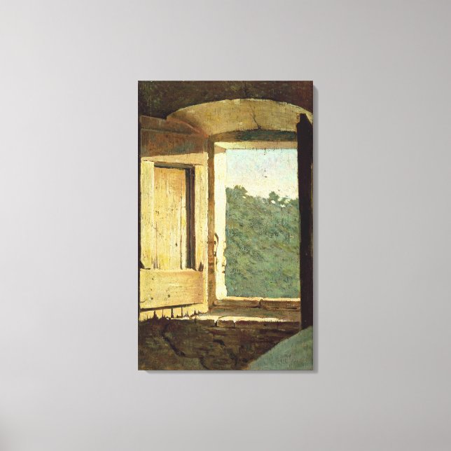 The Window (oil on canvas) Canvas Print (Front)