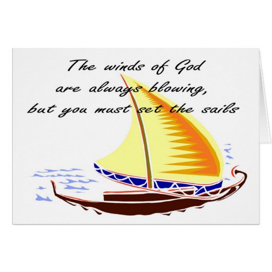 The winds of God are always blowing Cards (Front Horizontal)