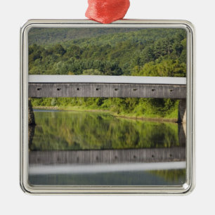 The Windsor-Cornish Covered Bridge spans the Metal Ornament
