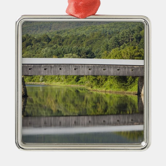 The Windsor-Cornish Covered Bridge spans the Metal Ornament (Front)