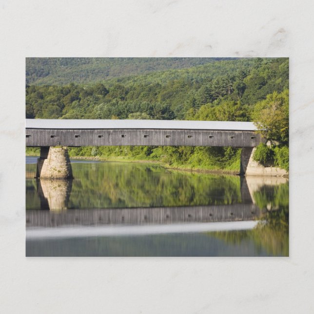 The Windsor-Cornish Covered Bridge spans the Postcard (Front)