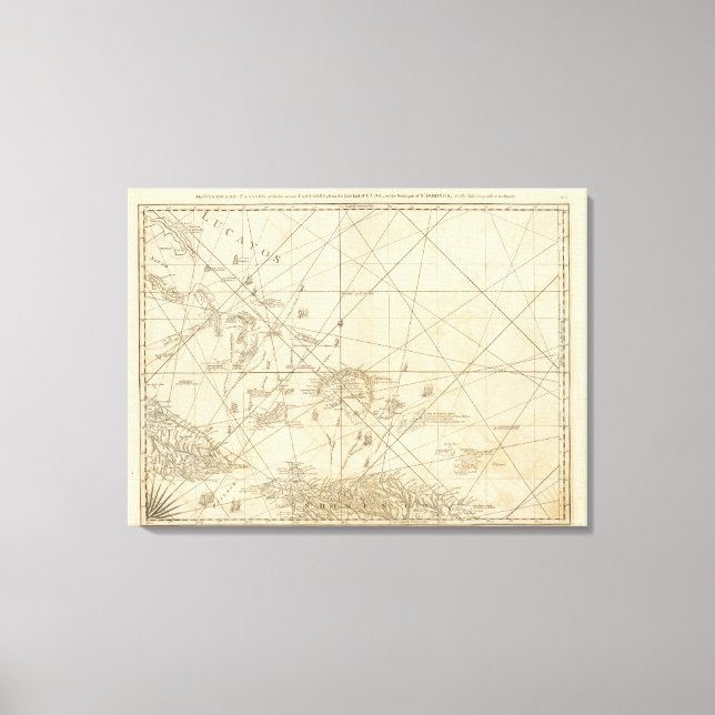 The Windward Passage with several passages Canvas Print (Front)