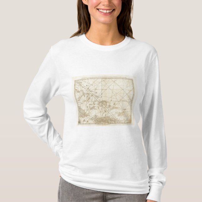 The Windward Passage with several passages T-Shirt (Front)