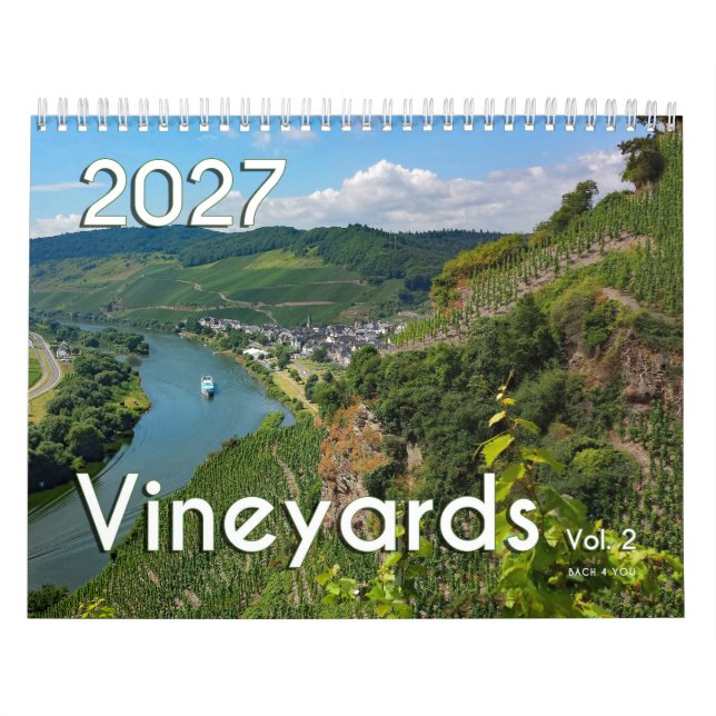 The wine calendar 2027 - Vineyards, Vol. 2  (Cover)