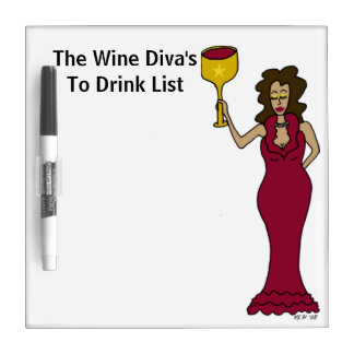 The Wine Diva's To Drink List Dry-Erase Board