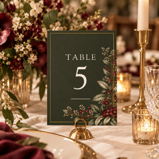 The Wine Garden Table Number