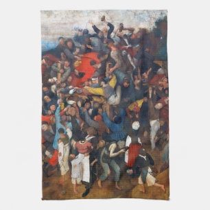 The Wine of Saint Martin's Day, Pieter Bruegel Kitchen Towel