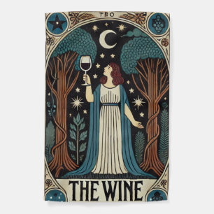 The Wine Tarot Card Garden Flag