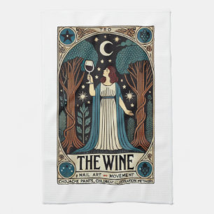 The Wine Tarot Card                                Kitchen Towel