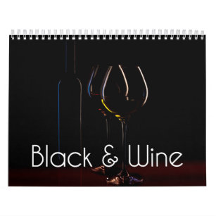 The Wine Wall Calendar - Black & Wine