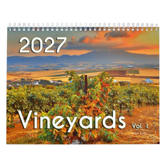 The Wine Wall Calendar - Vineyards, Vol. 1   (Cover)