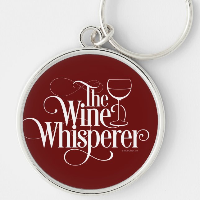 The Wine Whisperer Keychain (Front)
