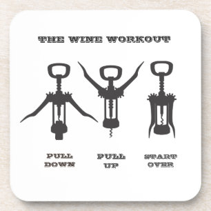 The Wine Workout Beverage Coaster