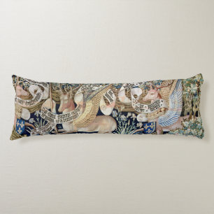The Winged Deer (tapestry) Body Pillow