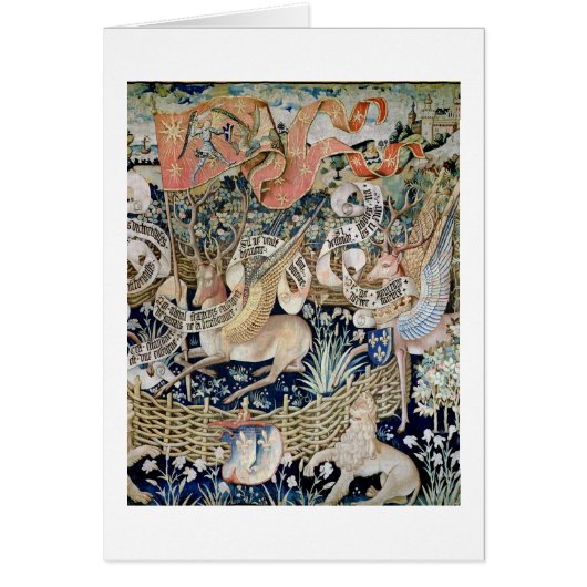 The Winged Deer (tapestry) Cards (Front)