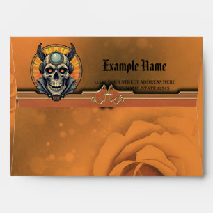 The winged skull. envelope