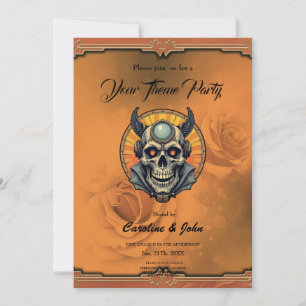 The winged skull. invitation