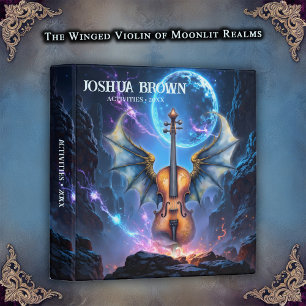The Winged Violin of Moonlit Realms.  3 Ring Binder
