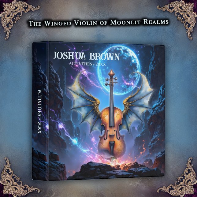 The Winged Violin of Moonlit Realms.  3 Ring Binder (Creator Uploaded)