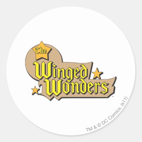 The Winged Wonders Logo Classic Round Sticker