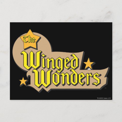 The Winged Wonders Logo Postcard