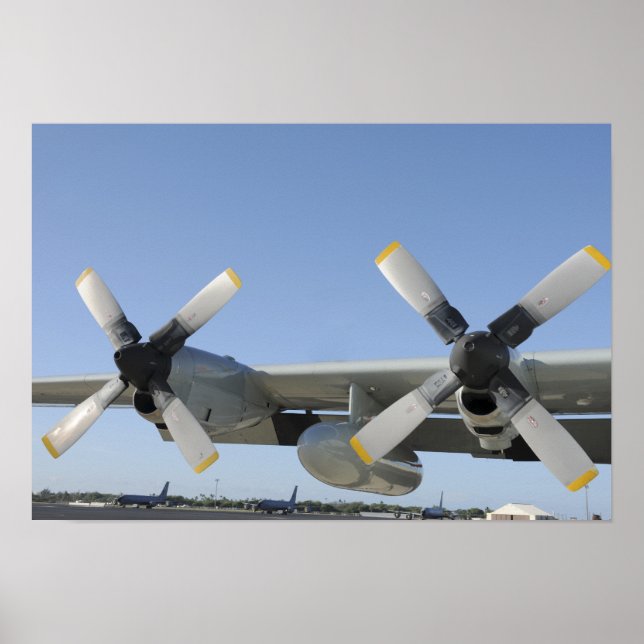 The wings of an LC-130 Hercules Poster (Front)