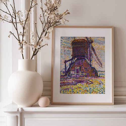The Winkel Mill  Piet Mondrian Framed Art