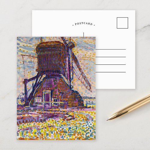 The Winkel Mill  Piet Mondrian Postcard