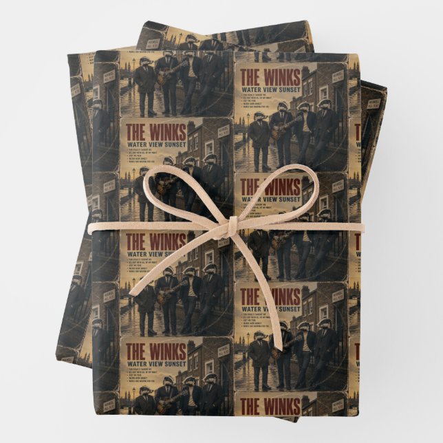 The Winks Album: a parody Wrapping Paper Sheets (In situ)