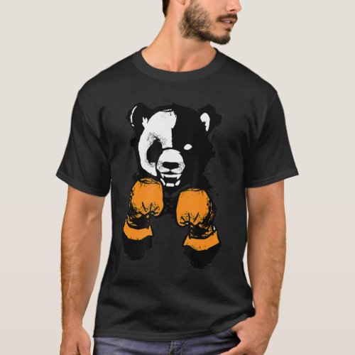 The winner Cool Panda Bear Boxing Glove T_Shirt