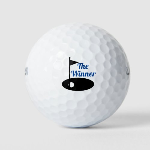 The winner golf balls