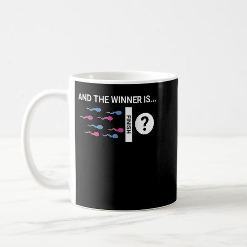 The Winner Is Cute Baby Gender Reveal Party Joke Coffee Mug