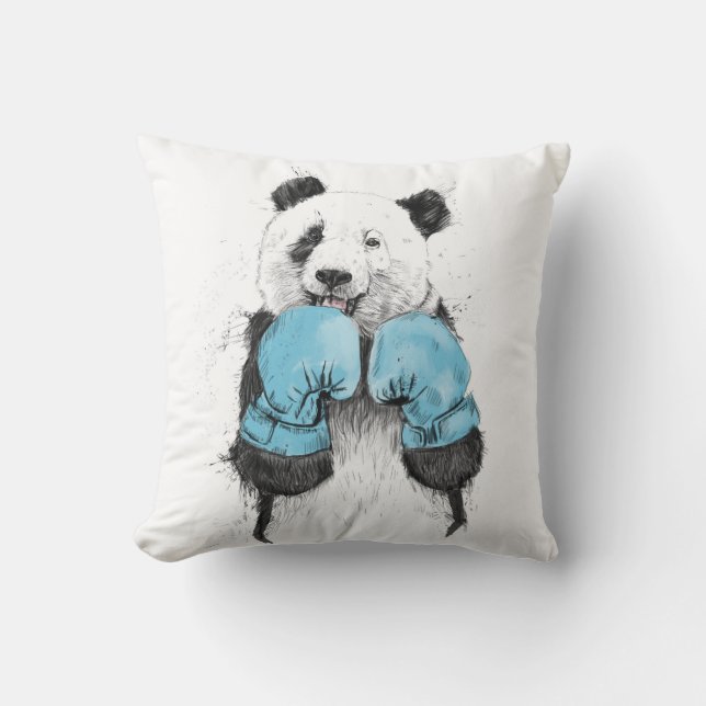 the winner throw pillow (Front)