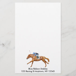 The Winning Race Horse Stationery