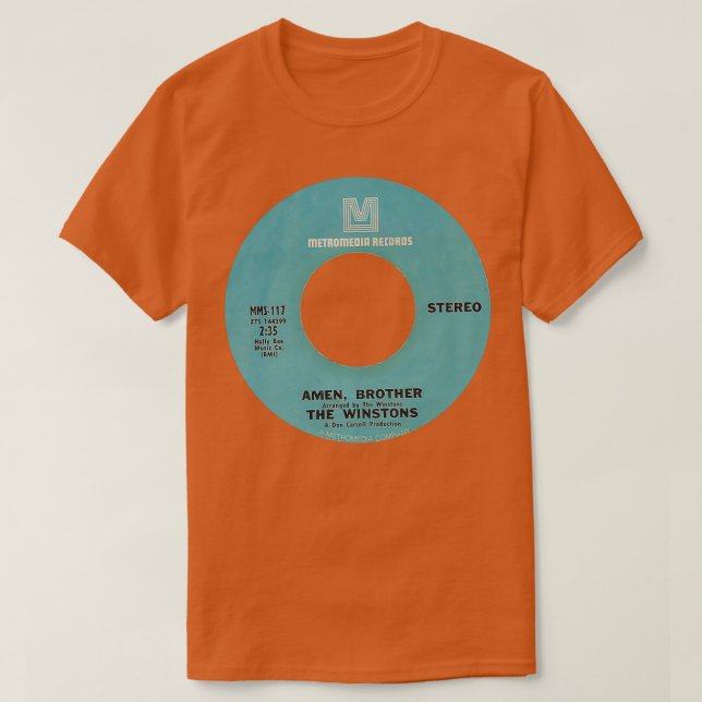 The Winstons Amen Brother label  T-Shirt (Design Front)