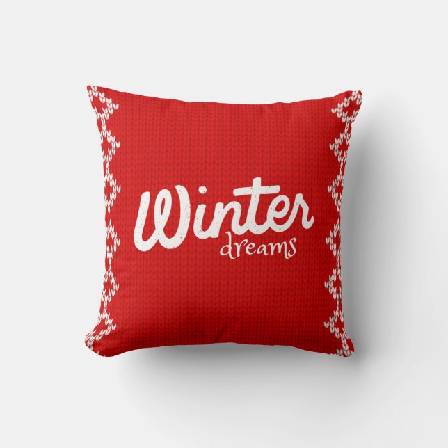 The winter dreams pillow design  (Front)