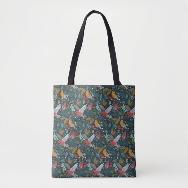 The Winter Earth Song Green Toto Bag (Front)