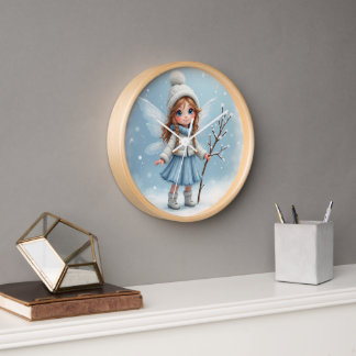 The winter fairy Wall Clock