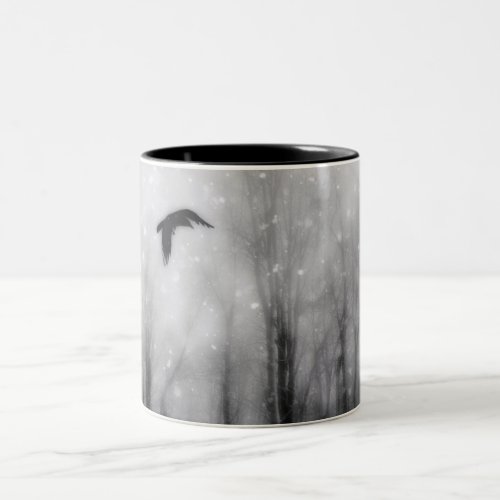 The Winter Forest Snow Two_Tone Coffee Mug