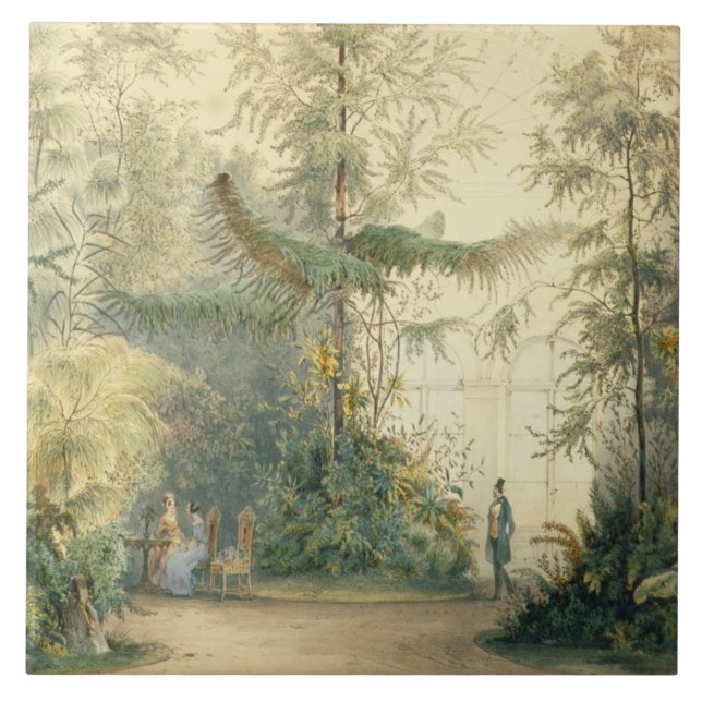 The Winter Garden of the Hofburg Palace, Vienna, 1 Ceramic Tile (Front)