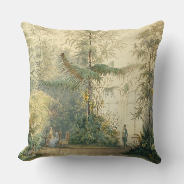 The Winter Garden of the Hofburg Palace, Vienna, 1 Throw Pillow (Front)