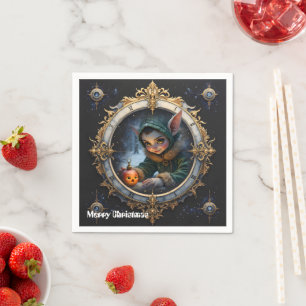 The Winter Keykeeper & The Reluctant Ornament. Napkins